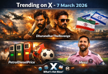 IranIsraelUSWar, DhurandharTheRevenge and PetrolDieselPrice Dominate X Trends on 7 March 2026 IranIsraelUSWar